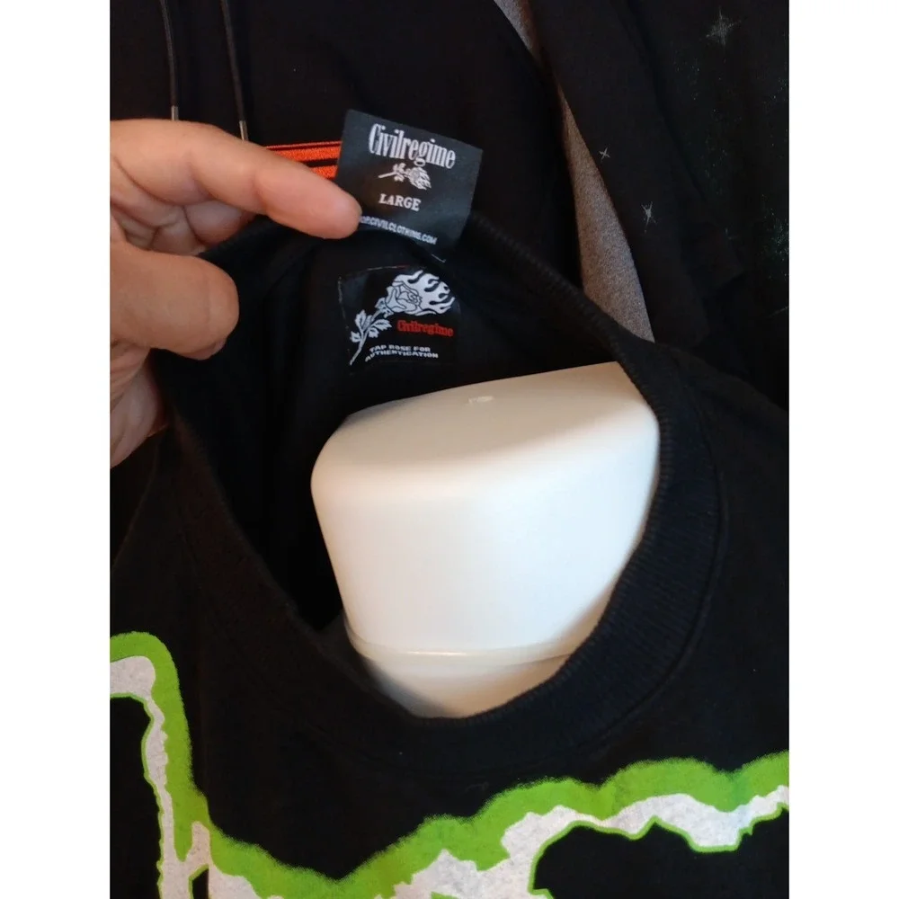 Authentic NWT Civil Regime Misfits T Men Large Short Sleeve Graphic Rare in Bag - Picture 9 of 13